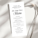 Search for elegant dinner menus Minimal