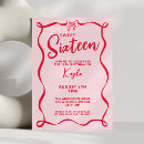 Search for girly sweet 16 invitations Sixteenth birthday