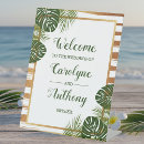 Search for beach welcome wedding signs Palm leaves
