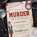 Search for clue party invitations Murder mystery party