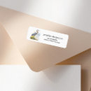 Search for heron return address labels Watercolor