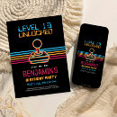Search for retro video game invitations Cool