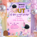 Search for pink purple birthday invitations Girl