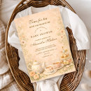 Search for tea baby shower invitations Floral tea party