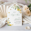 Search for lemon baby shower invitations Pastel yellow