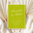 Search for chartreuse invitations Vintage