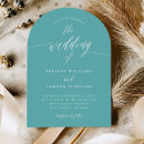 Search for aqua blue wedding invitations Minimalist