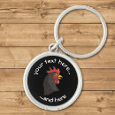 Search for black rooster key rings Bird