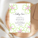 Search for lucky in love bridal shower invitations Green