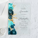Search for aqua and gold wedding invitations Modern
