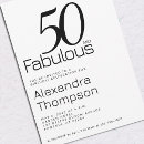 Search for fifty and fabulous birthday invitations 50 year old