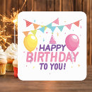 Search for girly happy birthday stickers Children