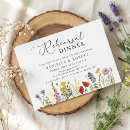 Search for wildflower rehearsal dinner invitations Rustic country
