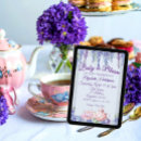 Search for purple tea party invitations Elegant
