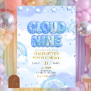 Search for cloud birthday invitations Girl