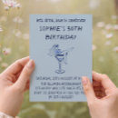 Search for martini glass birthday invitations Adult