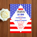 Search for patriotic wedding invitations Red white and blue