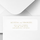 Search for chic stylish typography return address labels Minimalist