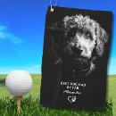 Search for best dad by par golf towels Black white