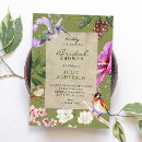 Search for bird bridal shower invitations Green