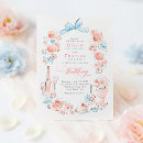 Search for dusty blue and blush wedding invitations Couple
