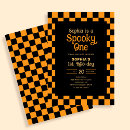 Search for black and orange birthday invitations Typography