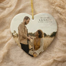 Search for heart shaped photo christmas tree decorations Engagement