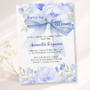 Search for blooming flower invitations Blue