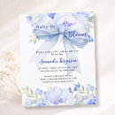 Search for in bloom baby boy shower invitations Blue