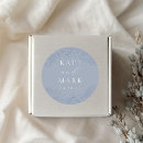 Search for floral wedding stickers Dusty blue