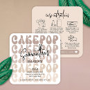 Search for cake pops business cards Trendy