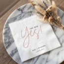 Search for she said yes napkins Calligraphy