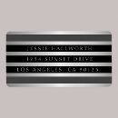 Search for black and silver return address labels For her