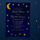 Search for celestial bridal shower invitations Moon and stars