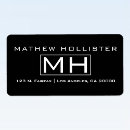 Search for address business labels Black and white