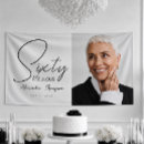 Search for 60th birthday banners Minimal typography simple