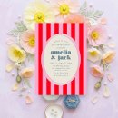 Search for red rehearsal dinner invitations Pink and red