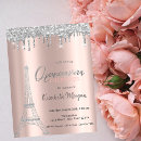 Search for eiffel tower quinceanera invitations French