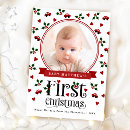 Search for boy christmas cards Babys first christmas