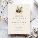 Search for winter greenery wedding invitations Berries