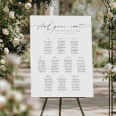 Search for ten table wedding seating charts Black and white