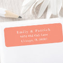 Search for coral return address labels Colourful
