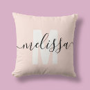 Search for pink monogram cushions Feminine