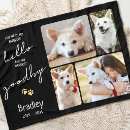 Search for pet memorial with photo blankets In loving memory