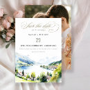 Search for mountain landscape save the dates Simple minimal