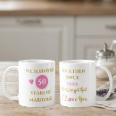 Search for 50 year anniversary mugs For her