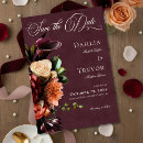 Search for burgundy wedding save the dates Elegant