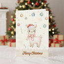 Search for llama christmas cards Watercolor