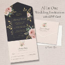 Search for black and blush wedding invitations Rsvp