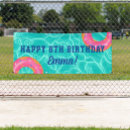 Search for pool party banners Kids birthday